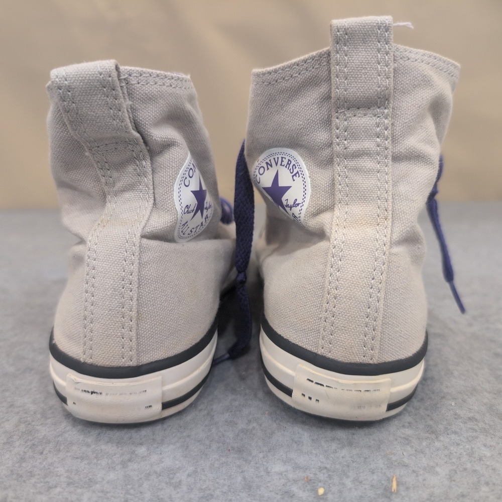Converse Chuck Taylor All Star High Top Sneakers Gray Purple Youth Size 3 - Picture 8 of 8